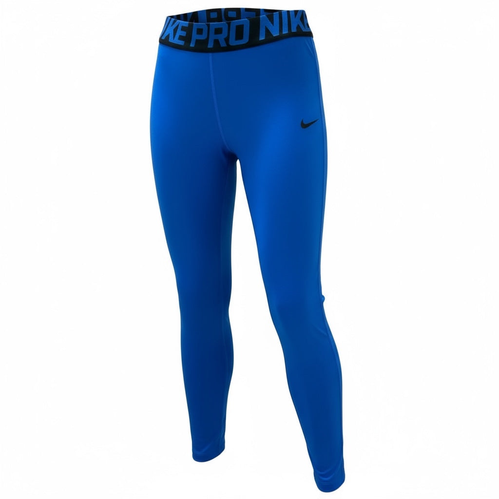 Nike Pro Crop Leggings Women's Size Small Royal Blue Compression Pants