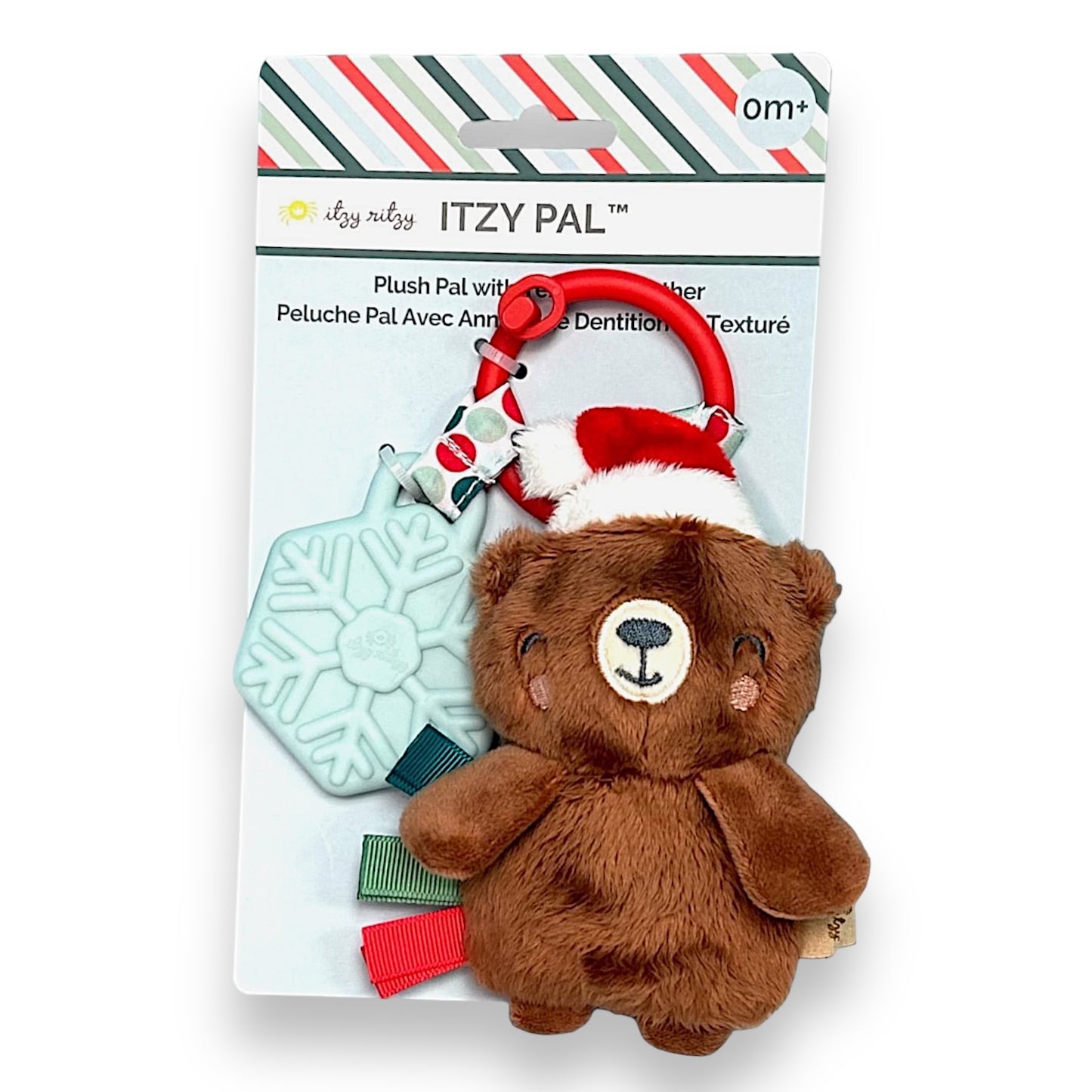NEW! Itzy Ritzy Snowflake Bear Christmas Plush & Teether Pal Baby Toy 0m+