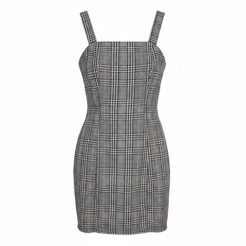 American Eagle XS Dress Zipper Back Sleeveless Plaid Jumper
