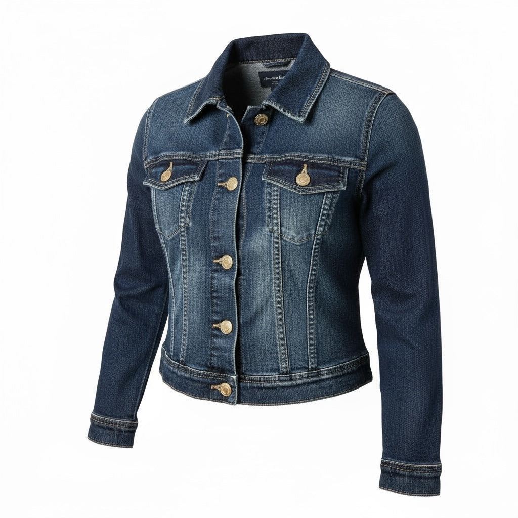 American Eagle Small Jean Jacket Classic Denim Button Up with Pockets