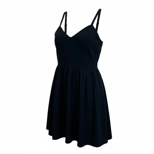 Forever 21 Juniors Size XS Black Cotton Dress Empire Waist Sleeveless Sundress