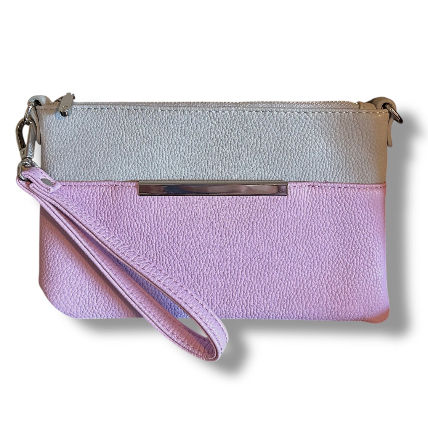 Multi-Wear Crossbody Purse and Wristlet with Detachable Chain Link Strap