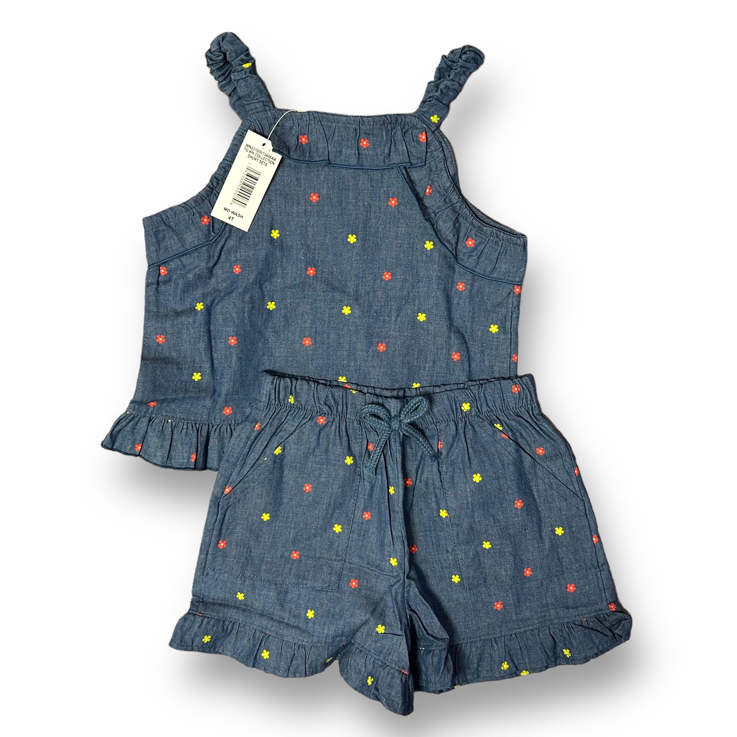 NEW! Girls Size 4/5 Dresses and 2pc Outfit Spring / Summer Lot of 4