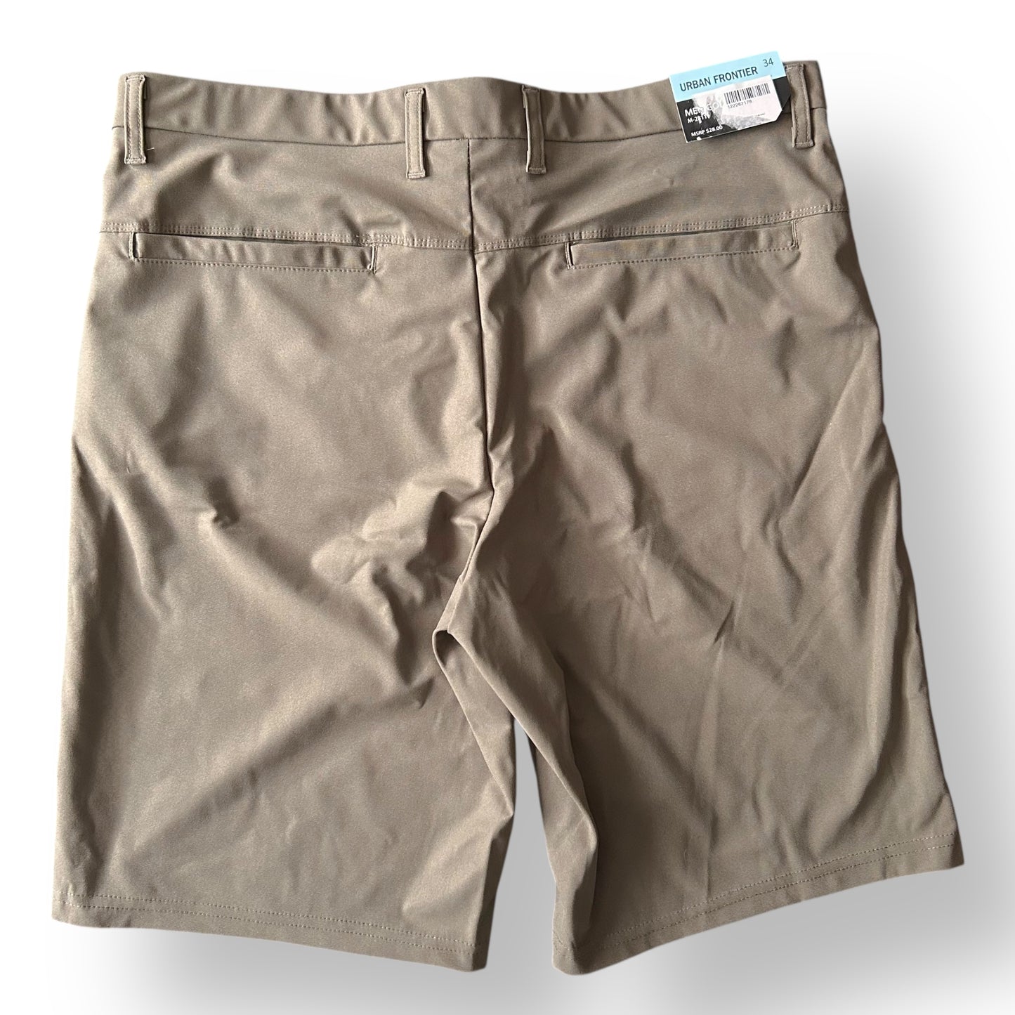 NEW! Men's Golf Shorts Size 34 Quick Dry Chino with Stretch Waistband & Pockets