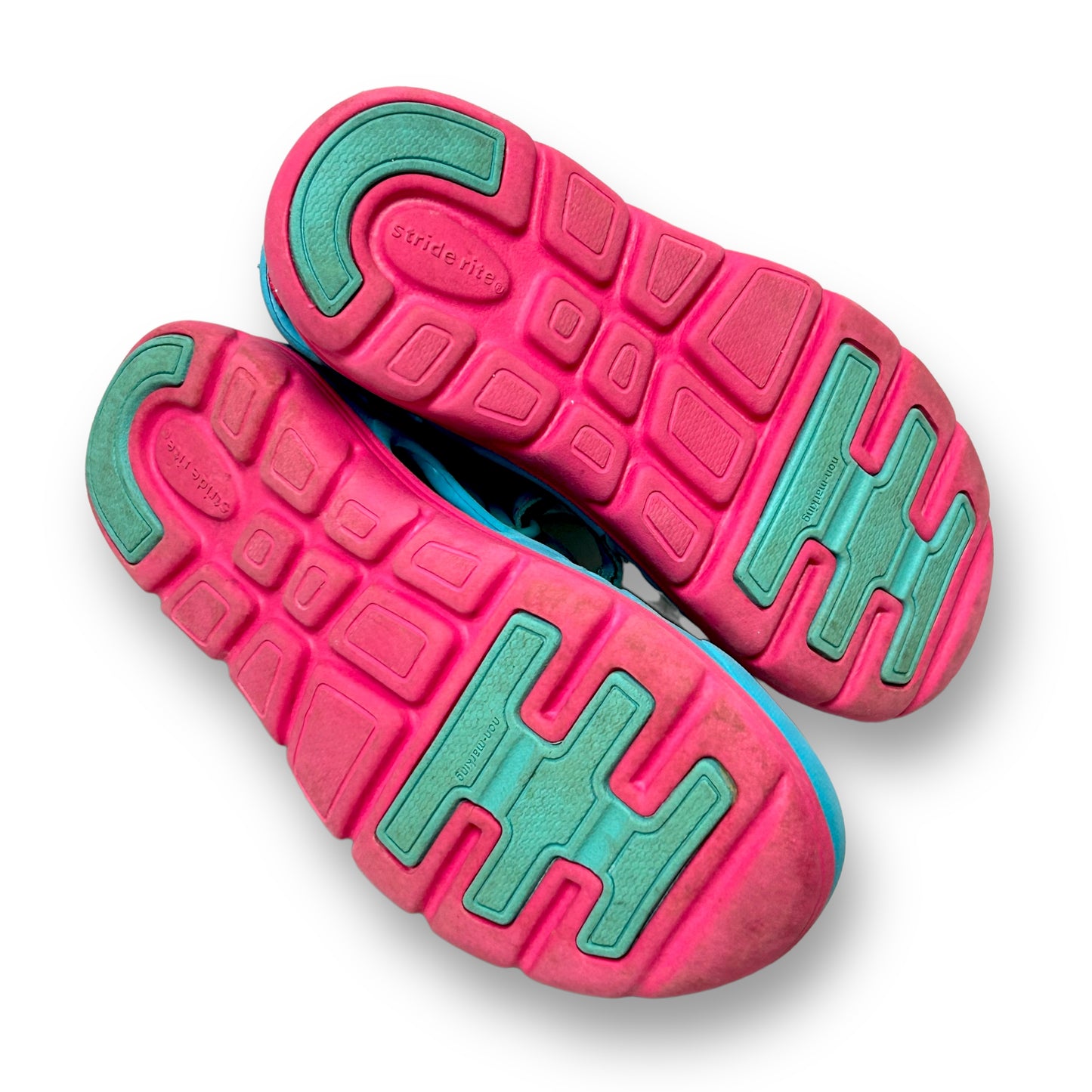 Stride Rite Sandals Youth Girl Size 1 Aqua & Pink Phibian Outdoor Water Shoes