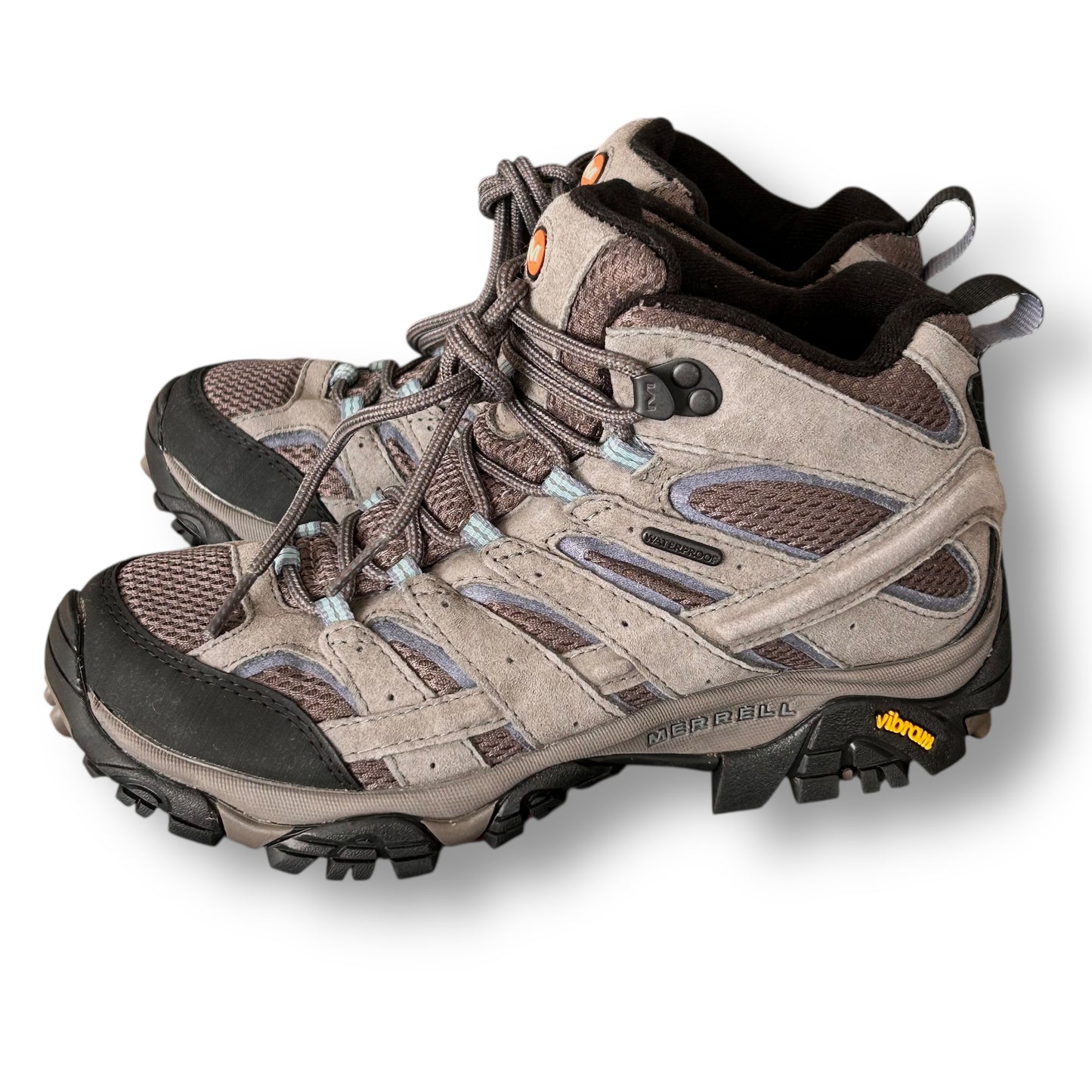 Merrell Moab Women's Hiking Boots Size 8 Granite Gray Suede Leather with Box