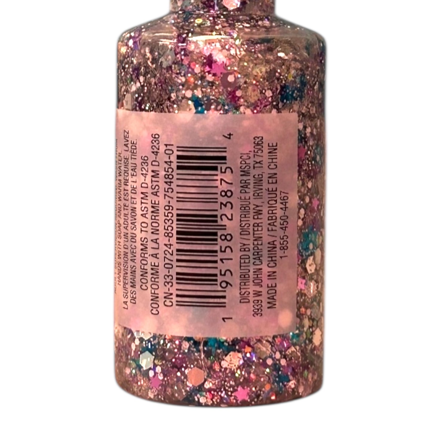 NEW! Pack of (2) Christmas Noel Chunky Glitter Glue Bottles