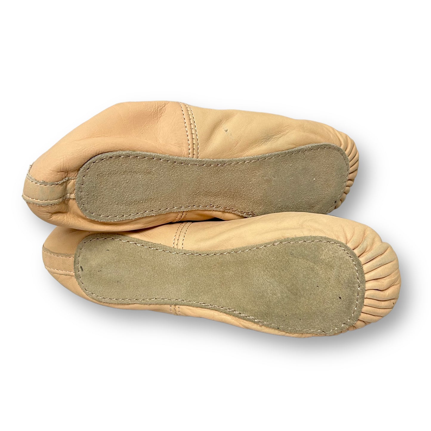 Girls Ballet Shoes Size 5.5 Pink Soft Leather Youth Dance Shoes