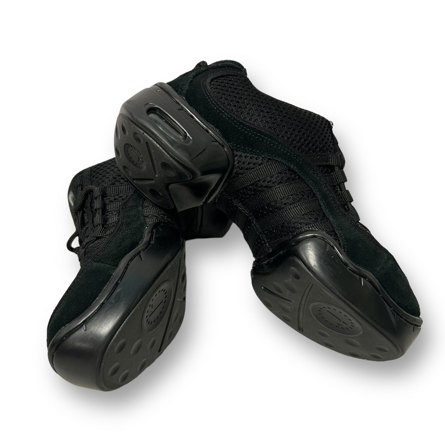 NEW! Youth Girl Split Sole Dance Sneaker Revolution Dancewear Black Size 5.5