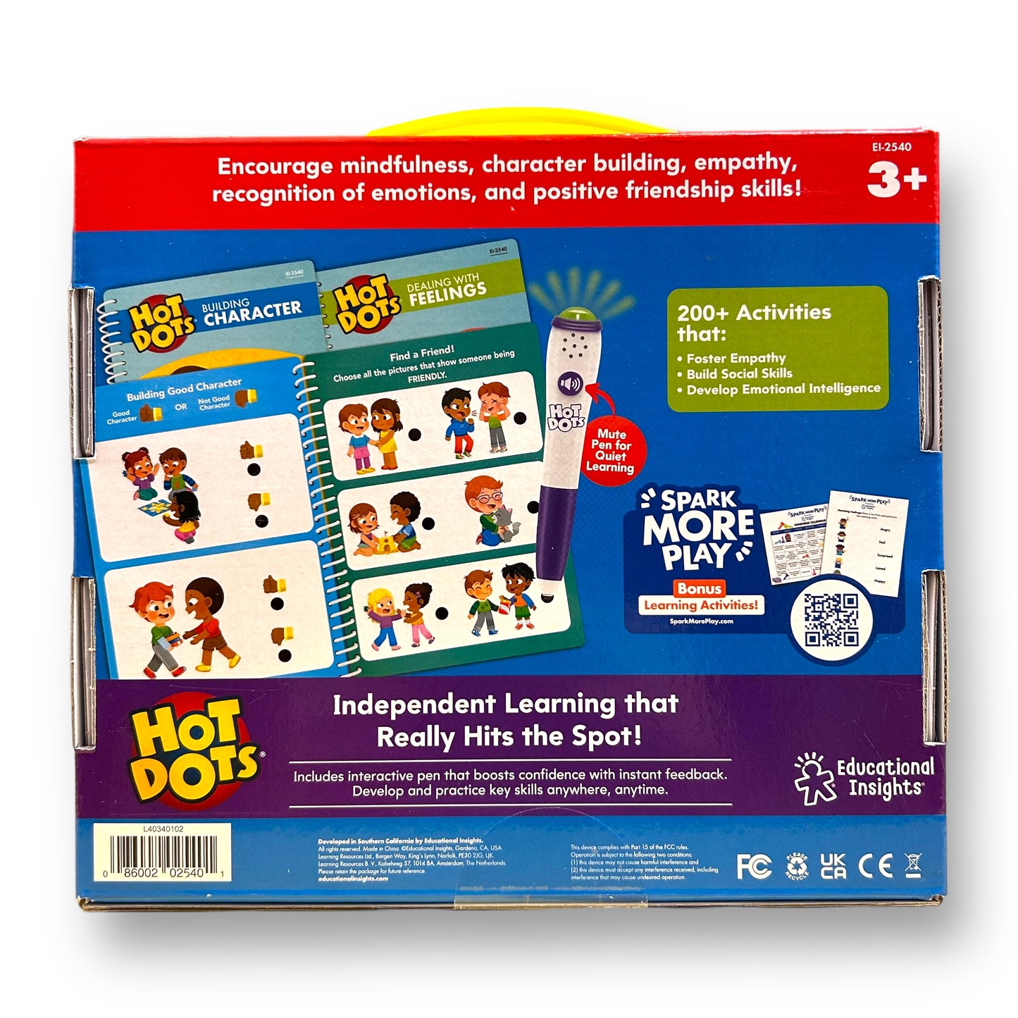 NEW! Hot Dots Interactive Pen with Lights/Sounds, 3 Workbooks, 200+ Activities