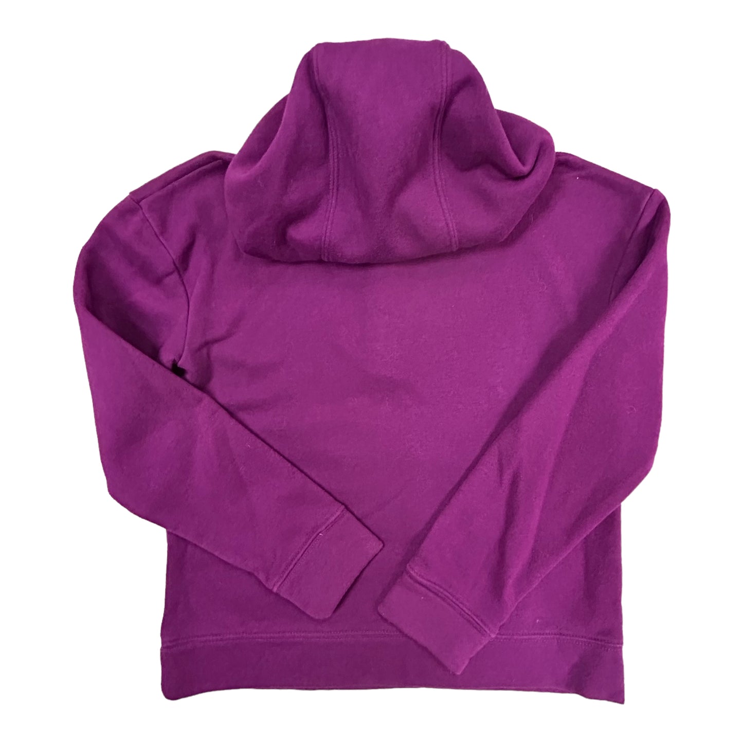 Girls Size 10/12 Youth Activewear Purple Half-Zip Fleece Lined Pocket Hoodie