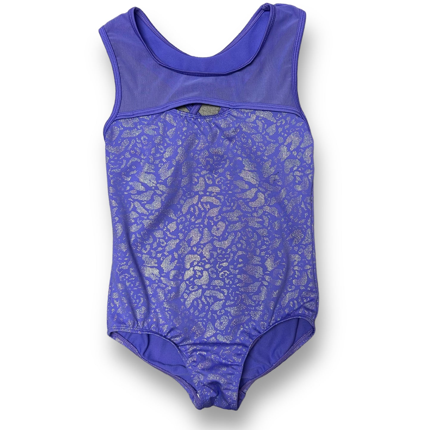 Youth Girl Size 10/12 Purple Shimmer Racerback Gymnastics Dance Leotard