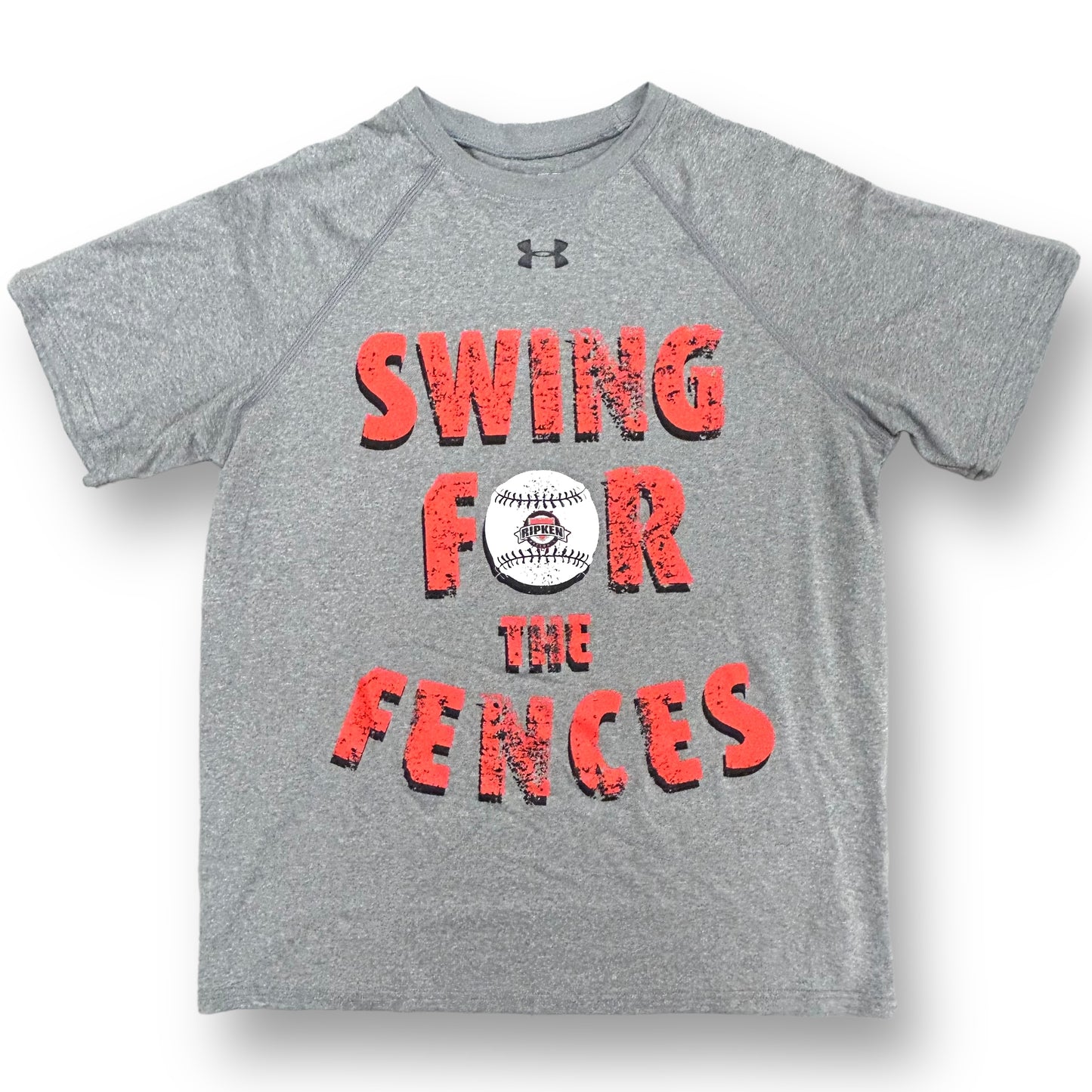 Under Armour Boys Youth XL Size 14/16 Loose Fit Short Sleeve Baseball Shirt