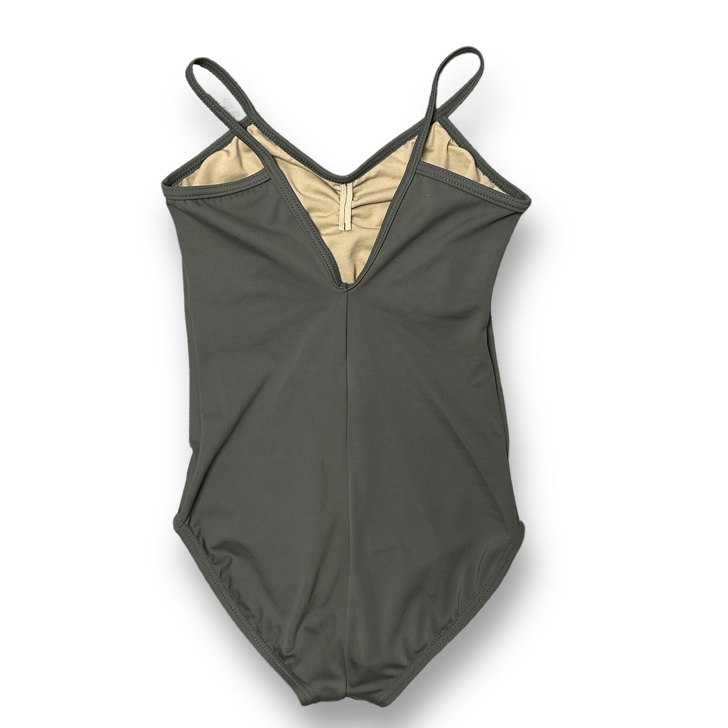 Balera IC Girls Size 7/8 Classic Style Gray Sleeveless Dance Gymnastics Leotard
