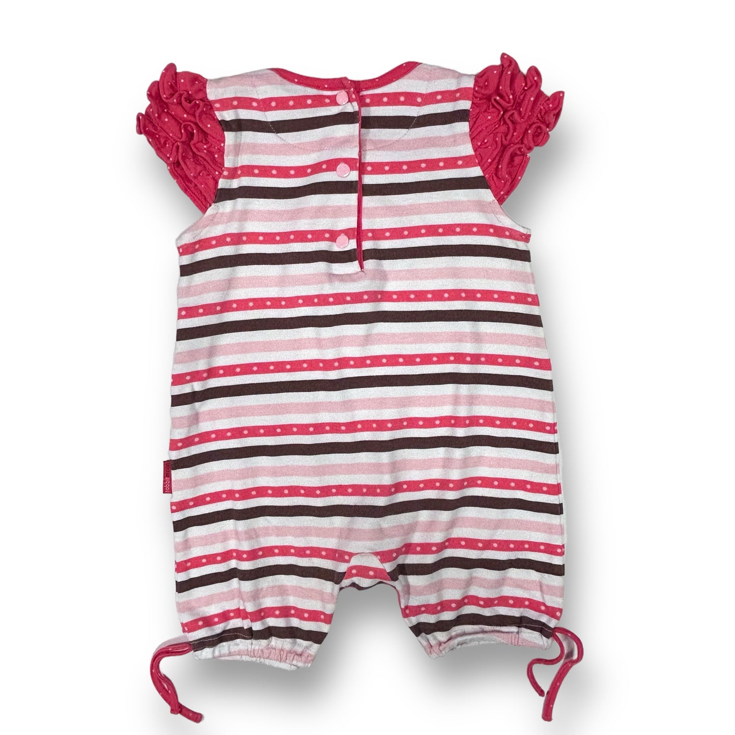 Rabbit Moon Boutique Baby Girl Romper Size 9-12 Months Snap Bottom One Piece