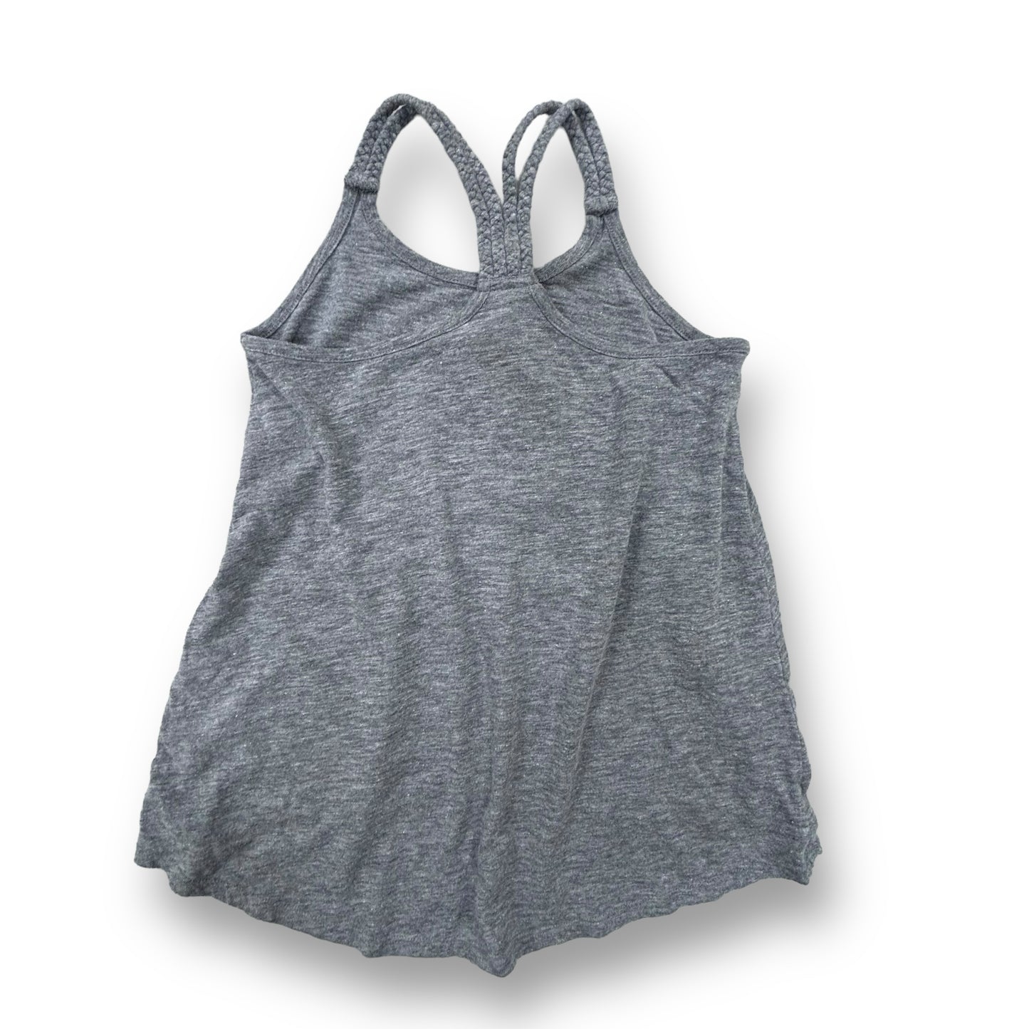 Arizona Girls Size 10/12 Youth Gray Shimmer Girls Just Wanna Have Sun Tank