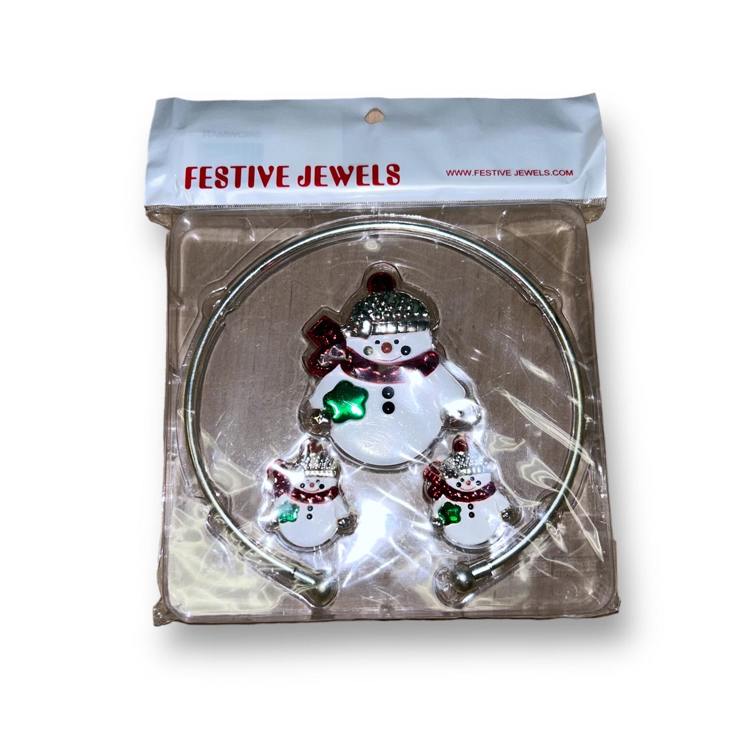 NEW! Christmas Earrings & Snowman Fashion Pin Gift Set