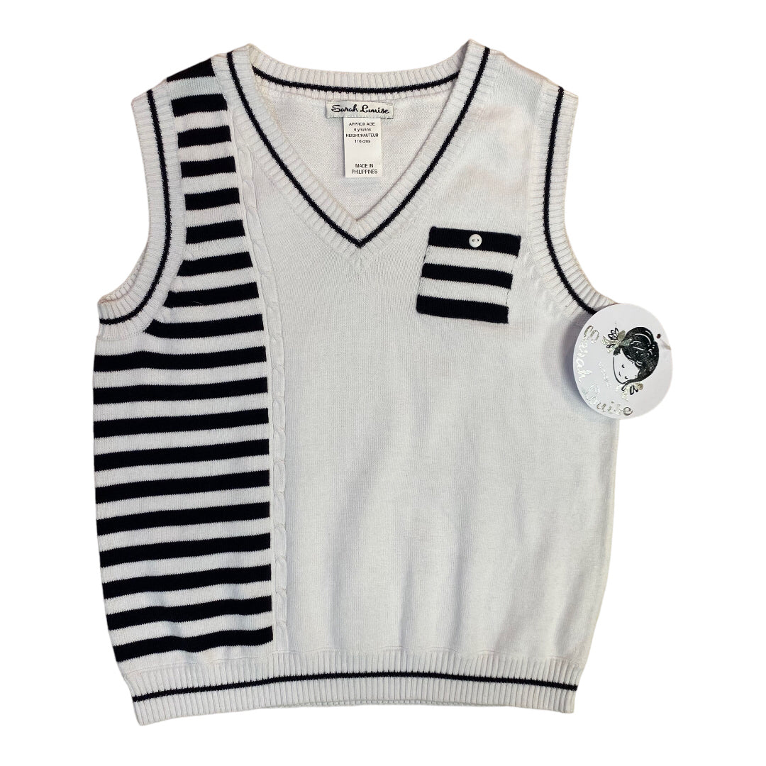 NEW! Boys Size 6 Boutique Sweater Vest by Sarah Louise