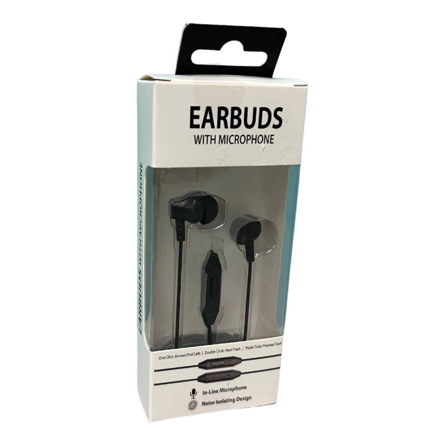 NEW! Noise Isolating Earbuds with 3.5mm Jack, Click Options, and Built-in Mic