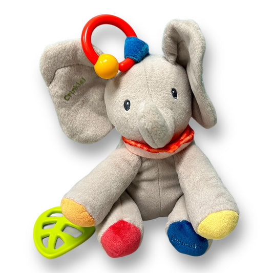 Baby Gund Floppy Elephant Rattle Crinkle Plush 8" Baby Activity Toy