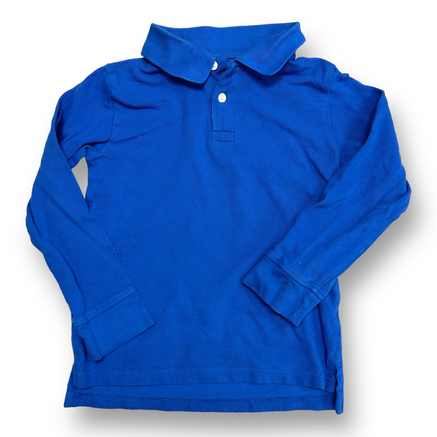 Children's Place Boys Size 7/8 Blue Long Sleeve Polo Shirt