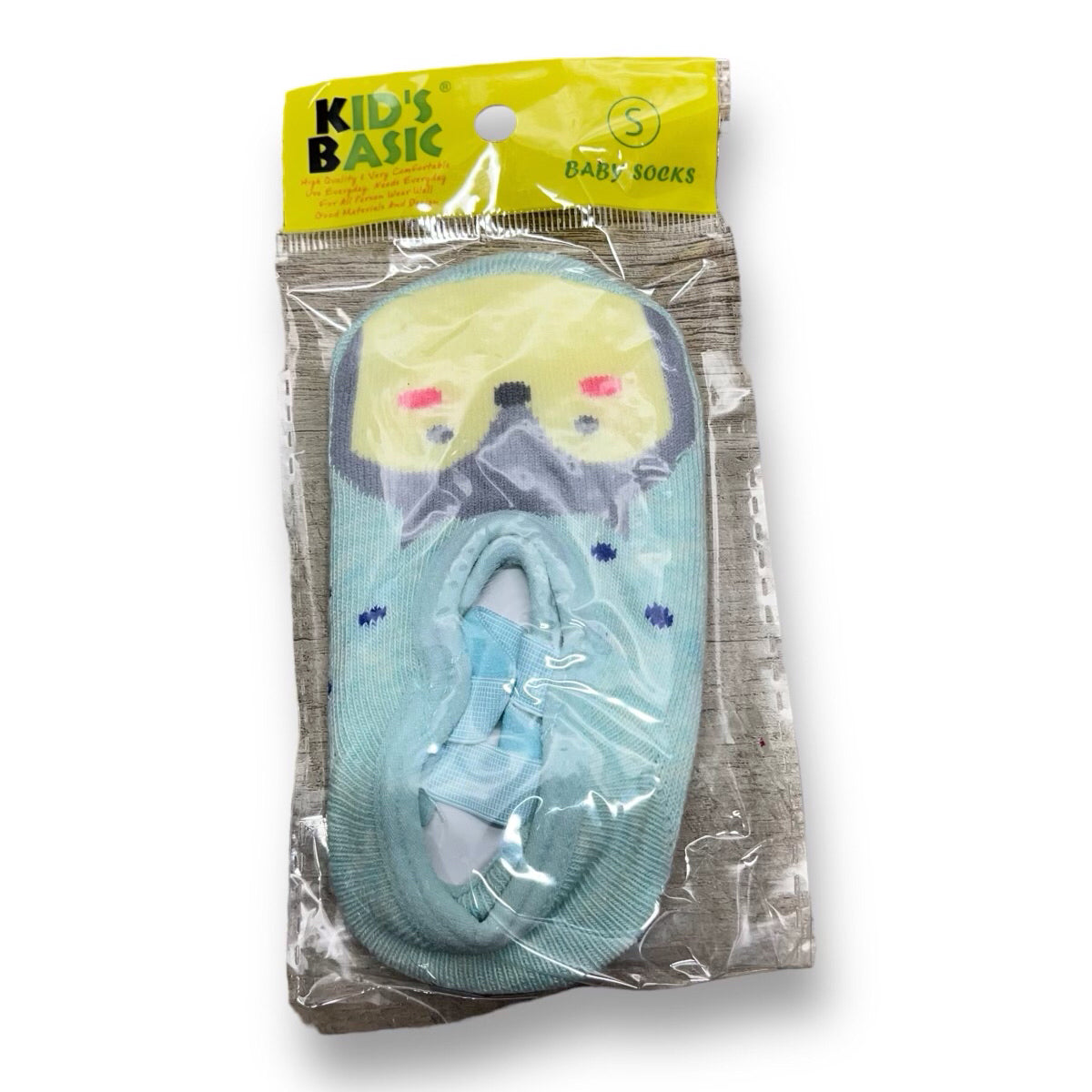 NEW! Girls Size 12-24 Months Small Baby Blue Penguin Slipper Socks