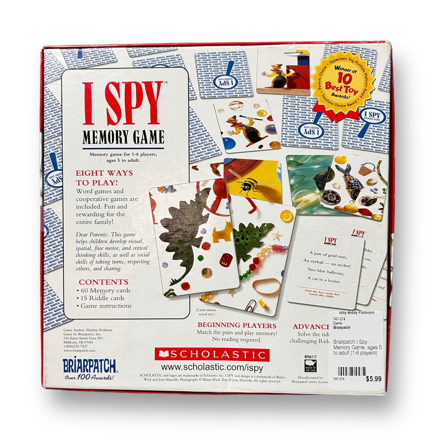 Briarpatch I Spy Memory Game