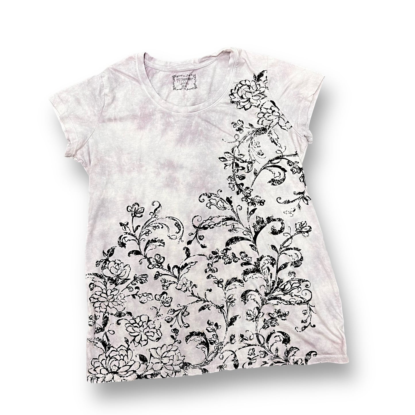 Motherhood Size M Tie Dye Embellished Maternity Tee
