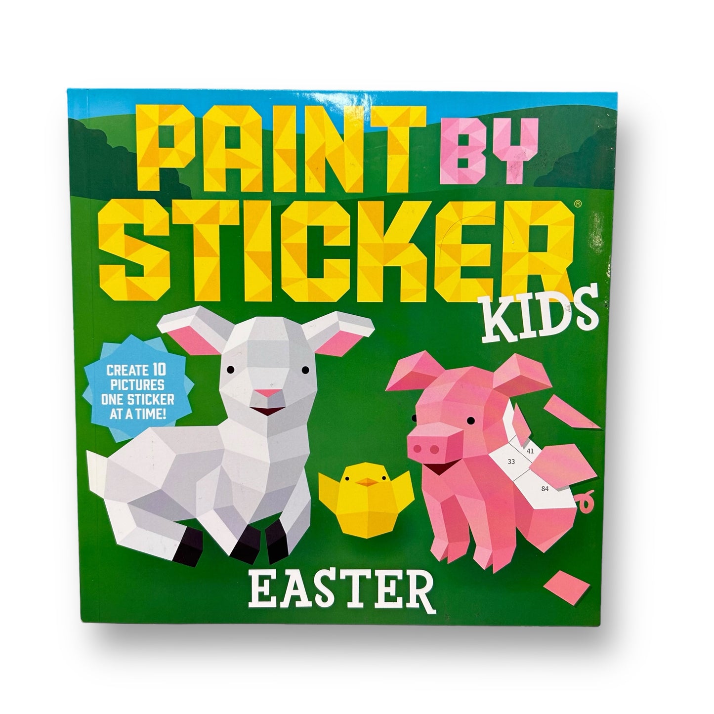 NEW! Paint by Number Easter Book with Stickers