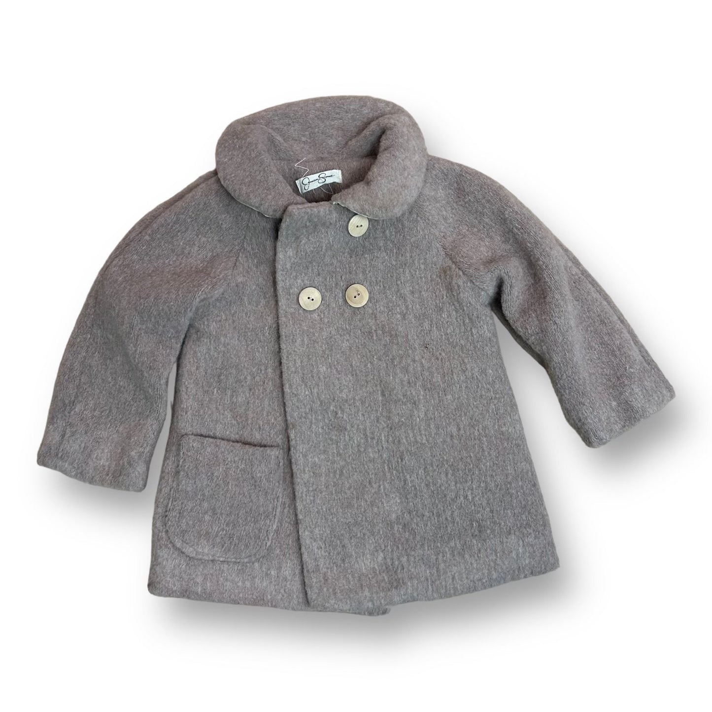 Girls Jessica Simpson Size 12 Months Tan Wool Blend Pea Coat