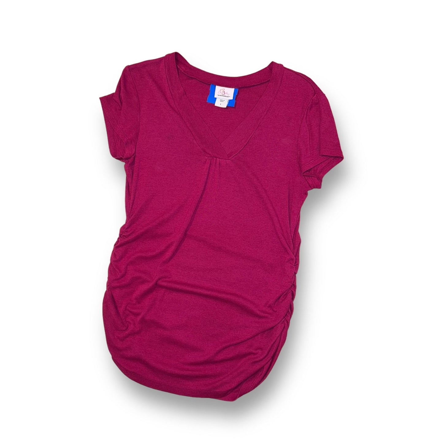 Motherhood Size L Fuschia Maternity Top