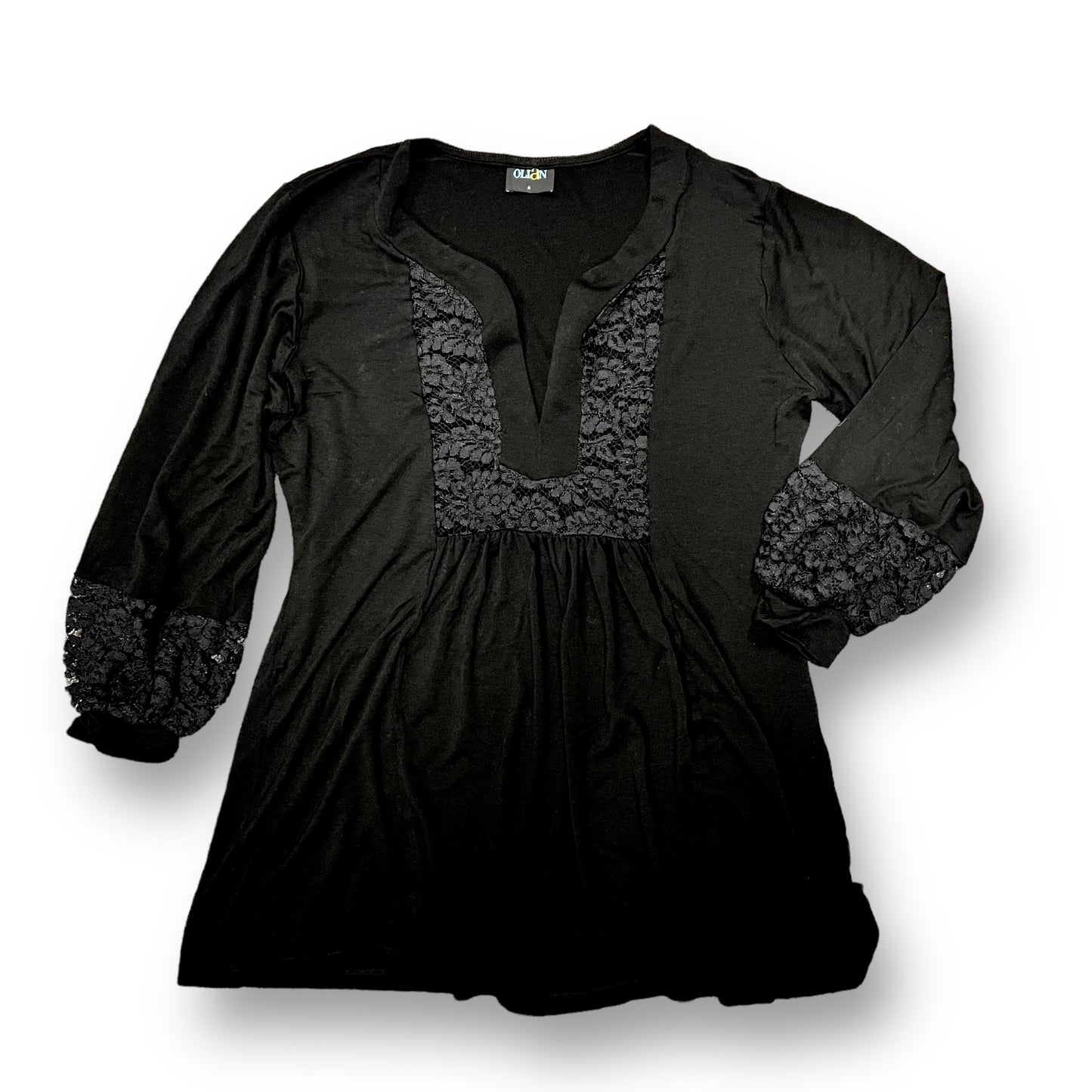 Gap Size M Black Loose Fit Maternity Blouse