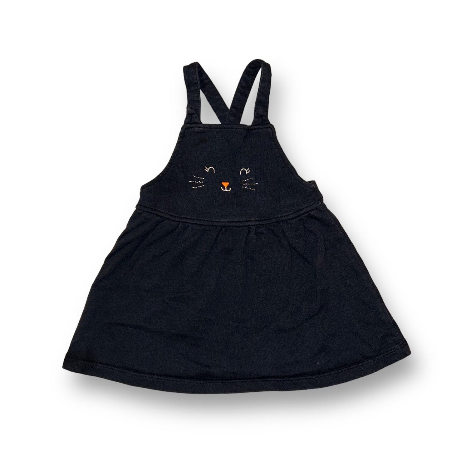Carter's Girls Size 24 Months Kitty Jumper Black Halloween Dress