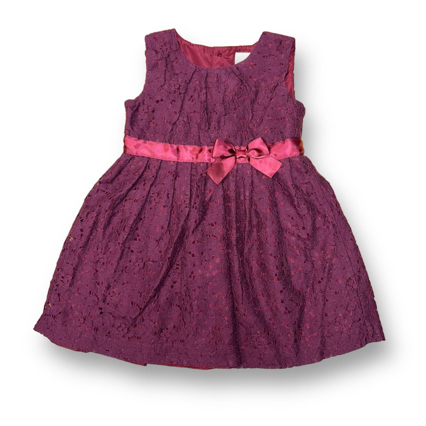 Carter's Girls Size 18 Months Sleeveless Lace Special Occasion Dress with Ribbon