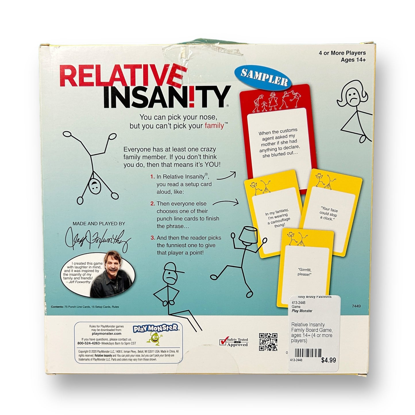 Relative Insanity Family Board Game
