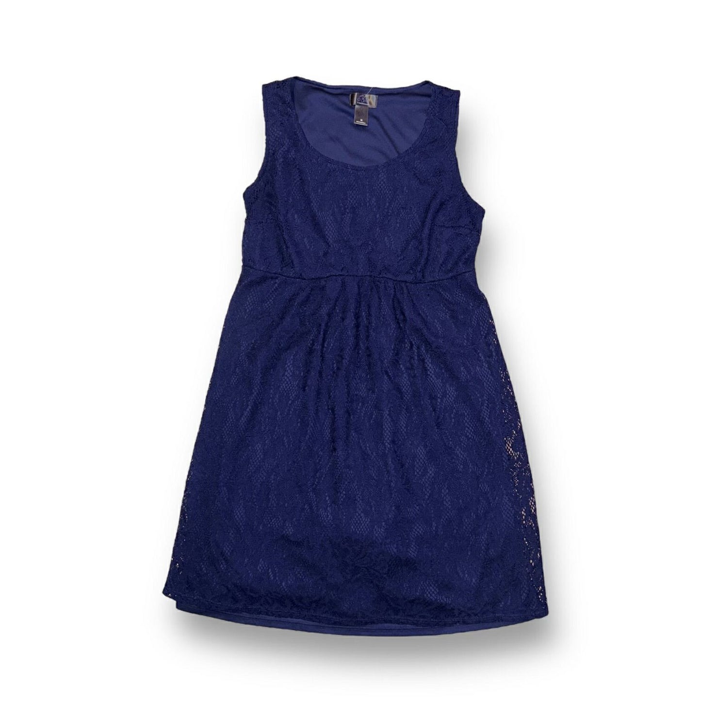 Motherhood Size M Navy Lace Sleeveless Flowy Maternity Dress