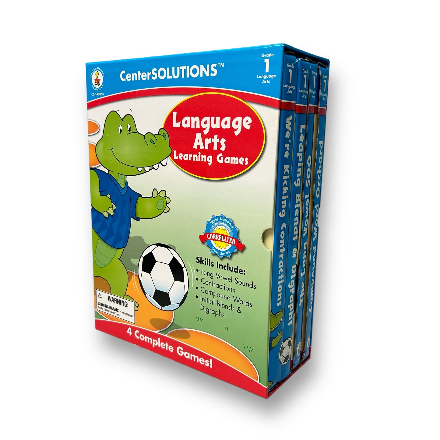 CenterSOLUTIONS 4-in-1 Language Arts Learning Games, 1st Grade