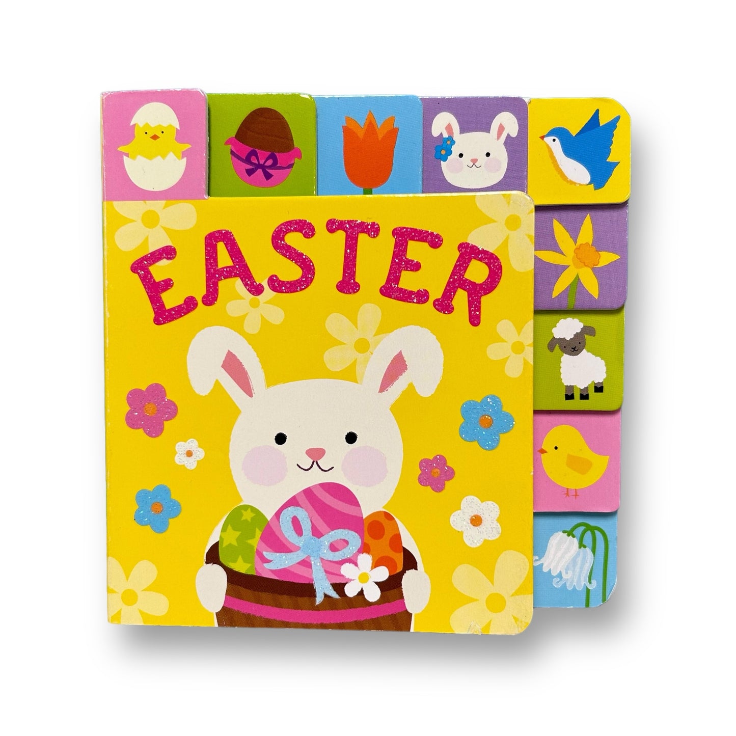 Easter Bunny Board Book with Interactive Tabs