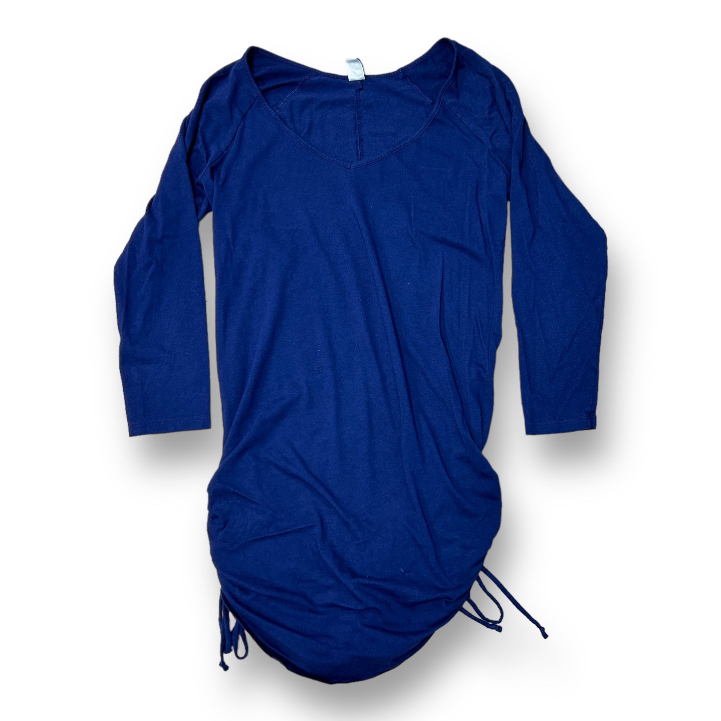 Old Navy Size S Blue Cinched Bottom Maternity Top