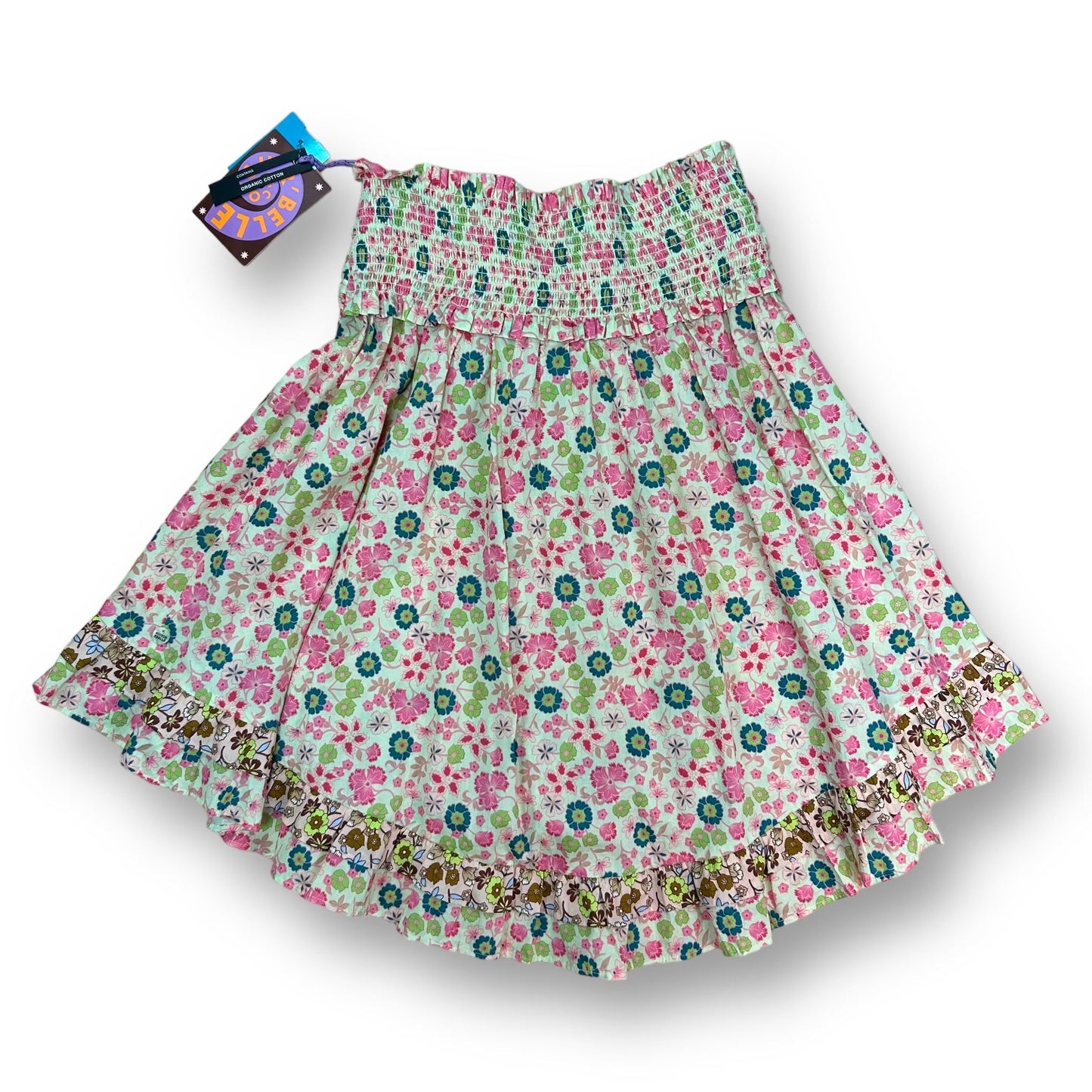 NEW! Scotch & Soda Girls Size 12 Youth Strapless Floral Babydoll Blouse