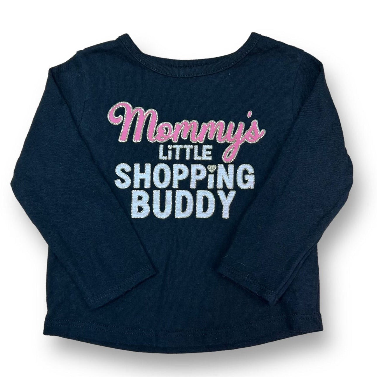 Girls Size 12 Months Mommy's Little Shopping Buddy Long Sleeve Tee