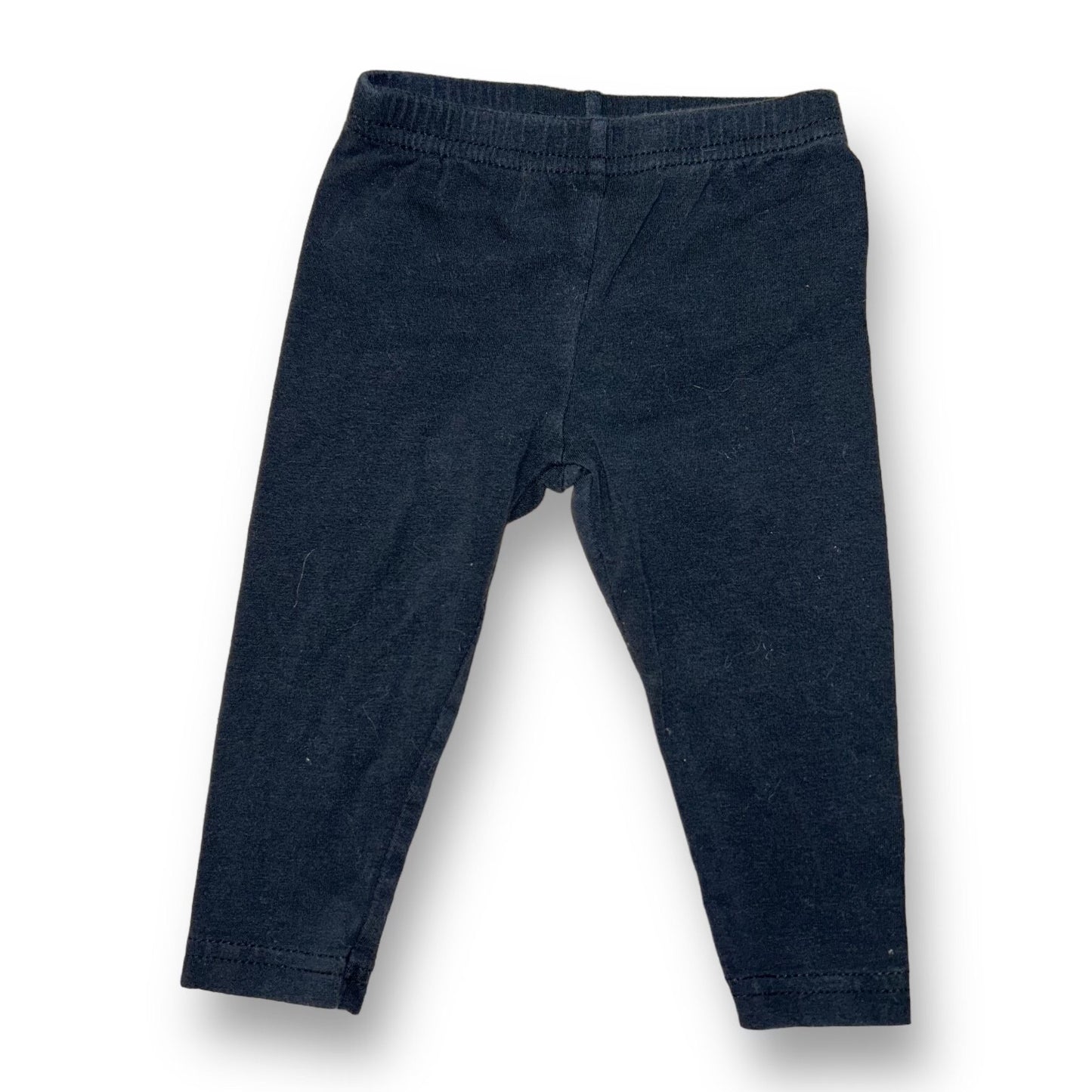 Carter's Size 6 Months Leggings Baby Girl Black Cotton Pull On Pants