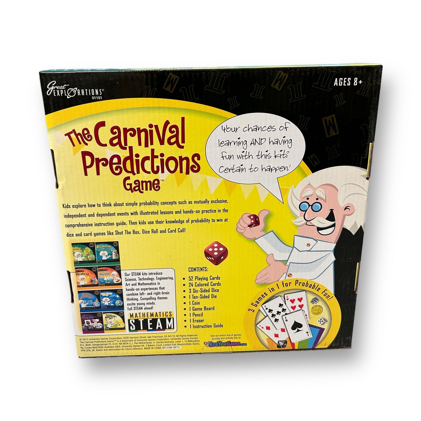 The Carnival Predictions Mathematics STEAM Board Game