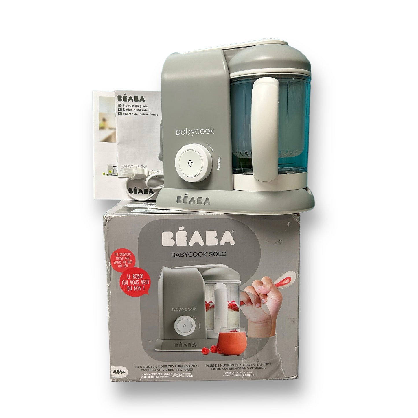NEW! BEABA Babycook Solo 4 in 1 Baby Food Maker Processor Puree Steamer Blender