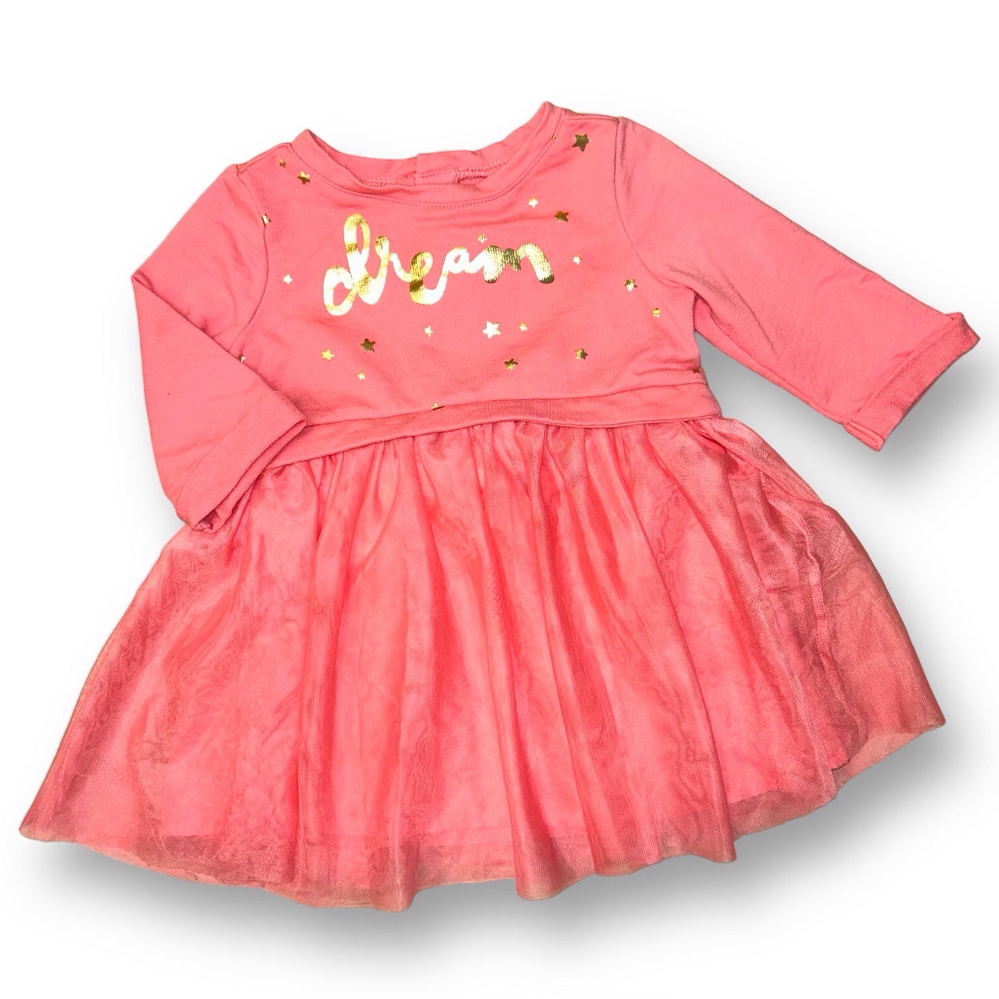 Girls Crazy 8 Size 12-18 Months Peach Dream Tulle Bottom Dress