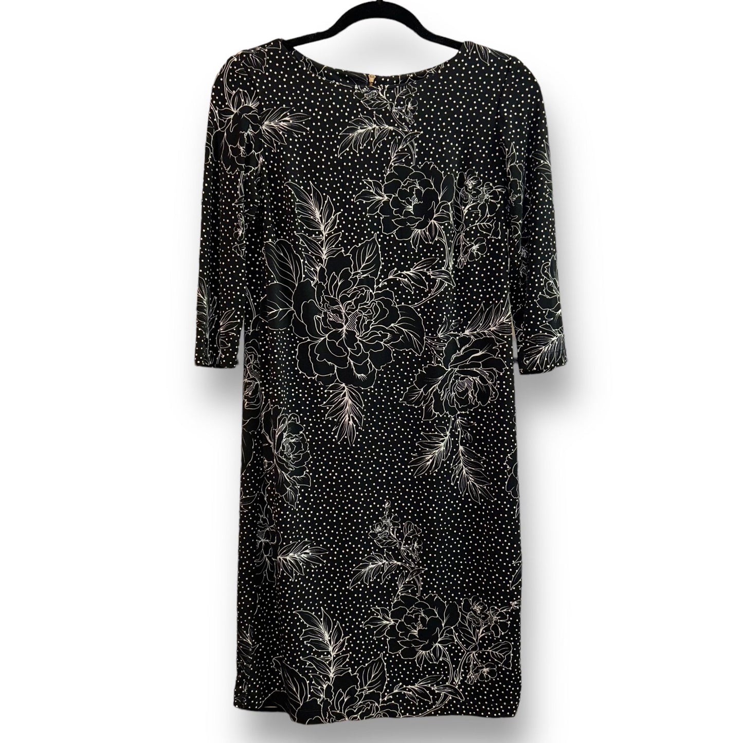 A Pea in the Pod Size XS Black Print Maternity Dress