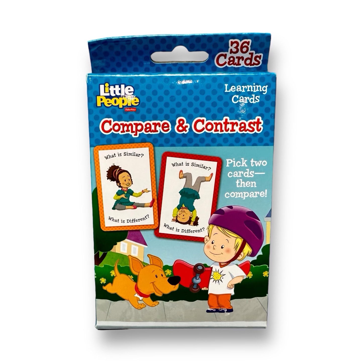 Little People Compare & Contrast Learning Flashcards