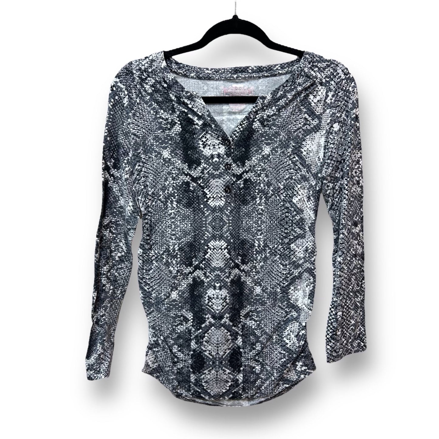 Great Expectations Size XS Gray Soft Everyday Maternity Top