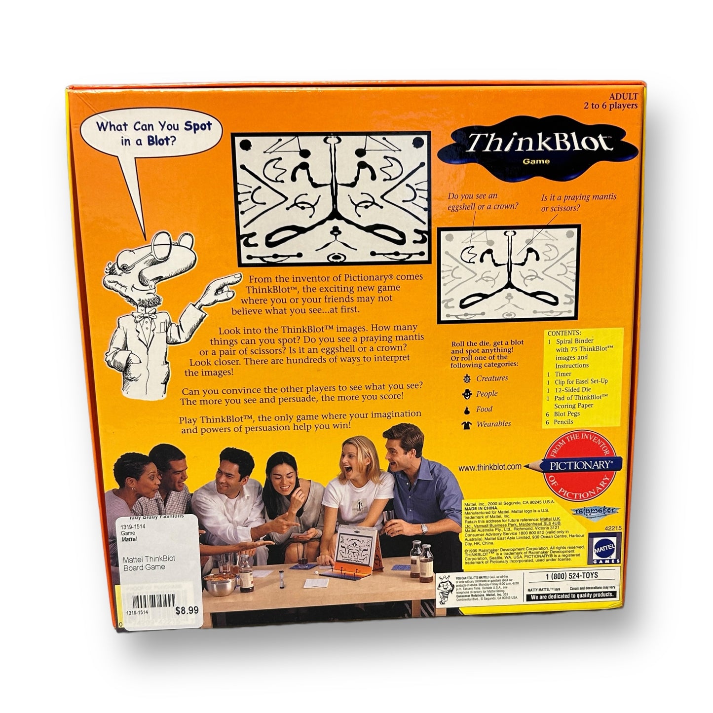 Mattel ThinkBlot Board Game