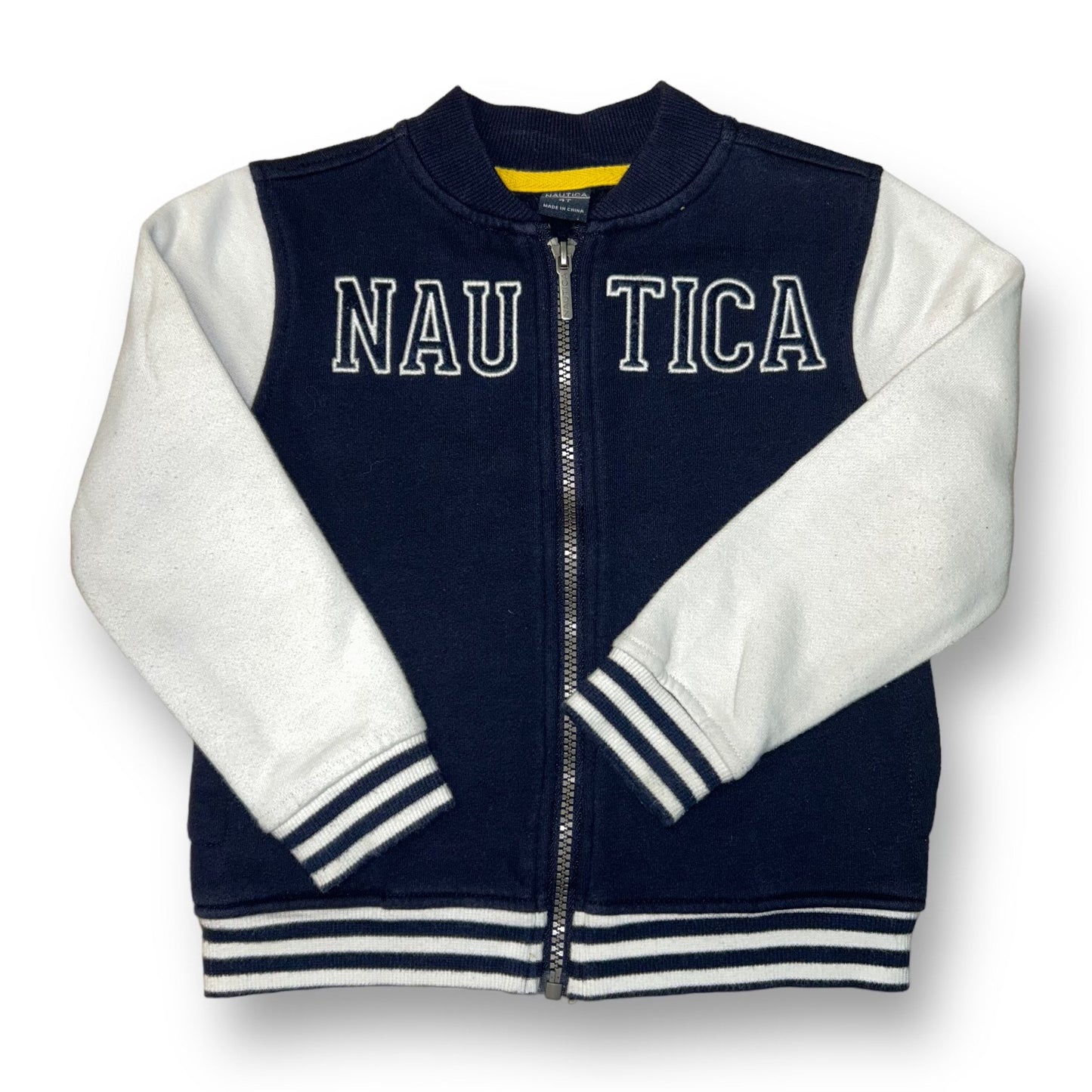 Boys Nautica Size 4T Stitched Lettering Zip-Up Sweatshirt